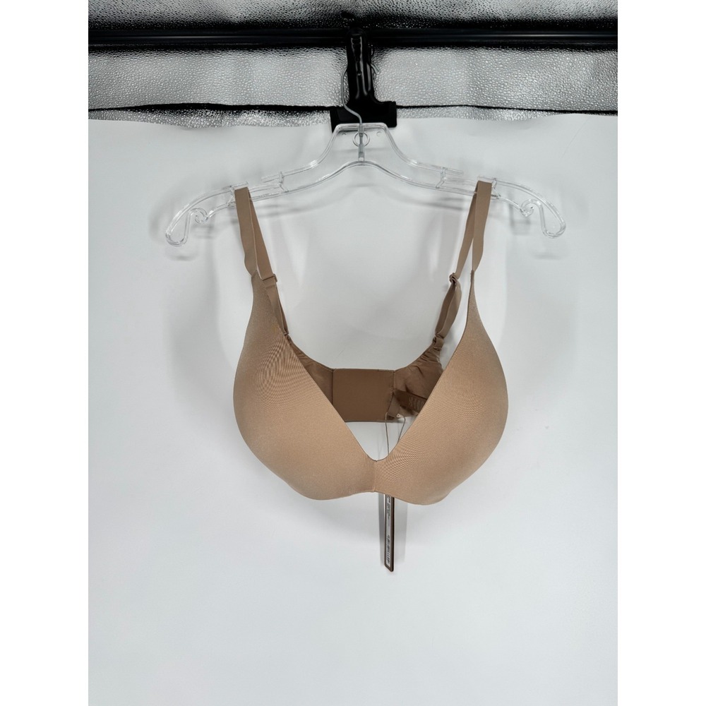 SKIMS Wireless Form Super Push‎ Up Bra Womens 32DDD Clay Tan Padded Adjustable